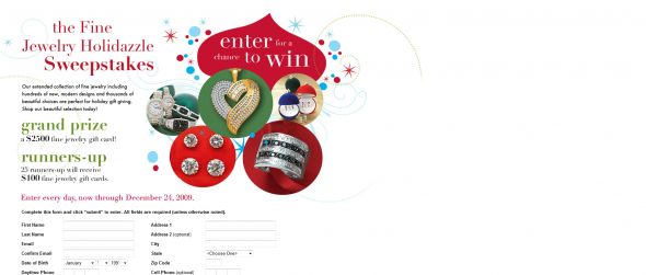 Fine Jewelry Holidazzle Sweepstakes