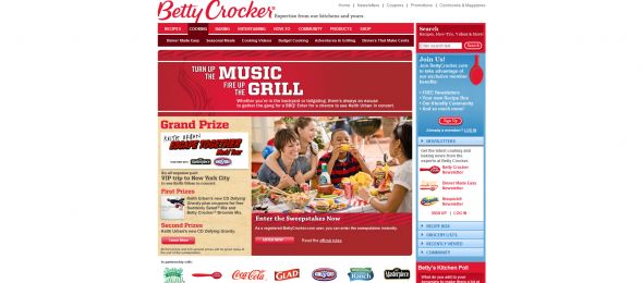 Betty Crocker.com Turn Up the Music, Fire Up the Grill Sweepstakes
