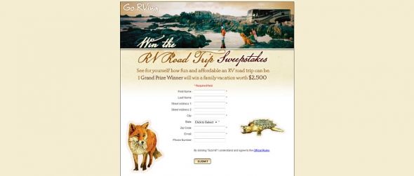 Bhg.com/rvroadtrip, BHG RV Road Trip Sweepstakes