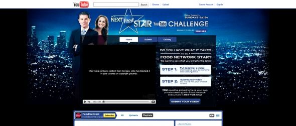 Food Network Next Food Network Star/You Tube Challenge Video Contest Food Network Next Food Network Star/You Tube Challenge Video Contest