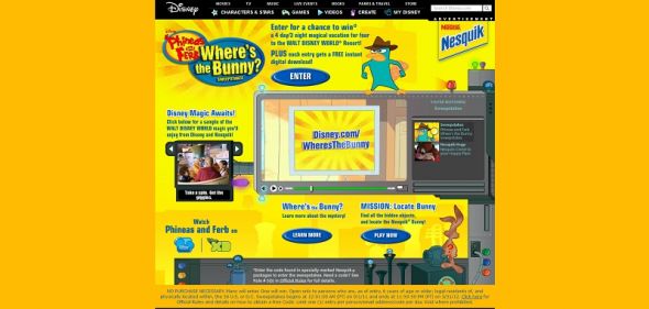 disney.com/wheresthebunny – Disney Phineas and Ferb Where’s the Bunny Sweepstakes disney.com/wheresthebunny – Disney Phineas and Ferb Where’s the Bunny Sweepstakes