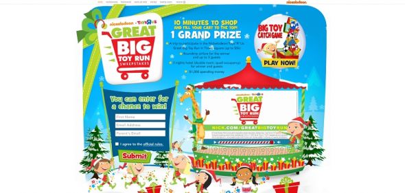 nick.com/greatbigtoyrun – Nickelodeon and Toys ‘R’ Us Great Big Toy Run Sweepstakes nick.com/greatbigtoyrun – Nickelodeon and Toys ‘R’ Us Great Big Toy Run Sweepstakes