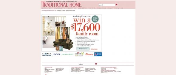 2010 Traditional Home Family Room Sweepstakes