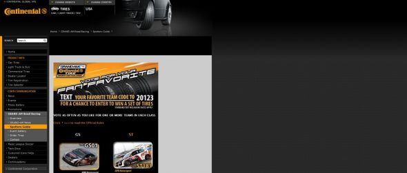 Continental Tire Fan Favorite Sweepstakes Continental Tire Fan Favorite Sweepstakes
