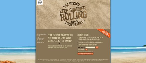 keepsummerrolling.com – Nissan Keep Summer Rolling Sweepstakes keepsummerrolling.com – Nissan Keep Summer Rolling Sweepstakes