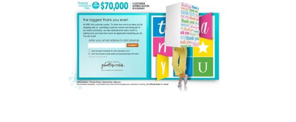 $70,000 Customer Appreciation Giveaway $70,000 Customer Appreciation Giveaway
