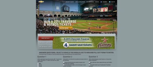 Chevy End of Year Sweepstakes Chevy End of Year Sweepstakes