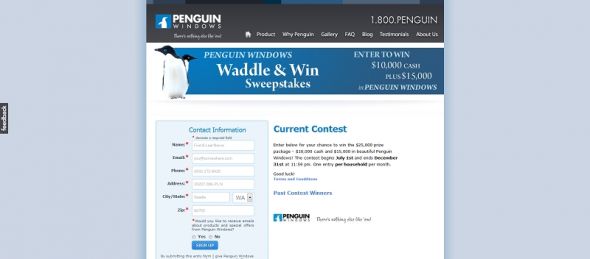 Waddle and Win Sweepstakes Waddle and Win Sweepstakes