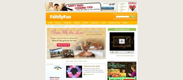 Disney FamilyFun.com Show Me the Love Sweepstakes Disney FamilyFun.com Show Me the Love Sweepstakes