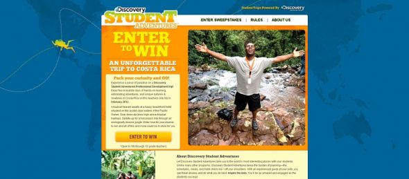 Discover Education’s Teachers Only Costa Rica Trip Sweepstakes Discover Education’s Teachers Only Costa Rica Trip Sweepstakes