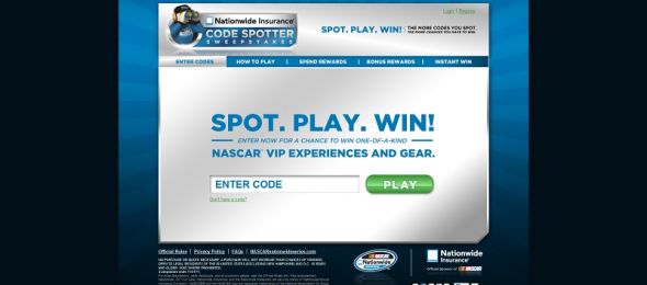 www.codespotter.com – Nationwide Code Spotter Sweepstakes www.codespotter.com – Nationwide Code Spotter Sweepstakes