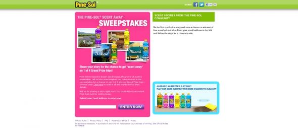 Pine-Sol Scent Away Sweepstakes Pine-Sol Scent Away Sweepstakes
