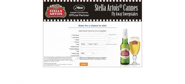 Stella Artois Cannes Fly Away Sweepstakes Stella Artois Cannes Fly Away Sweepstakes