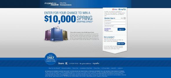 shopyourwayrewardsshoppingspree.com – Shop Your Way Rewards Monthly Sweepstakes shopyourwayrewardsshoppingspree.com – Shop Your Way Rewards Monthly Sweepstakes