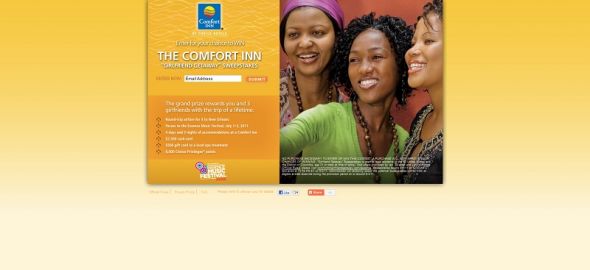 Comfort Inn GirlFriend Getaway Sweepstakes Comfort Inn GirlFriend Getaway Sweepstakes
