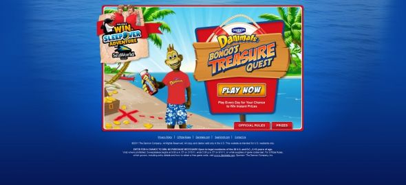 DANNON Danimals Sleepover Adventure Game DANNON Danimals Sleepover Adventure Game