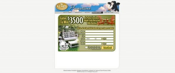 Kemps Patio Furniture Sweepstakes Kemps Patio Furniture Sweepstakes