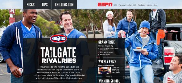 Kingsford Tailgate Sweepstakes Kingsford Tailgate Sweepstakes
