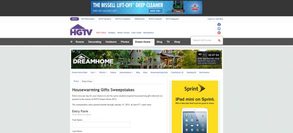HGTV’s Dream Home Housewarming Gifts Giveaway HGTV’s Dream Home Housewarming Gifts Giveaway