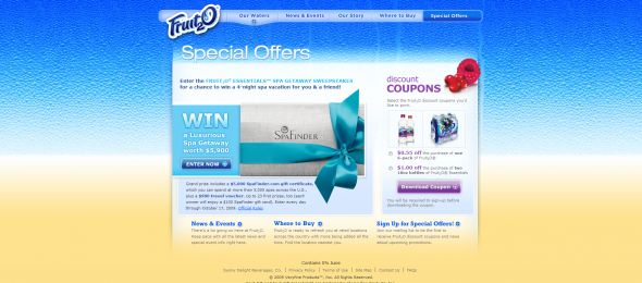 Fruit2O Essentials Spa Getaway Sweepstakes