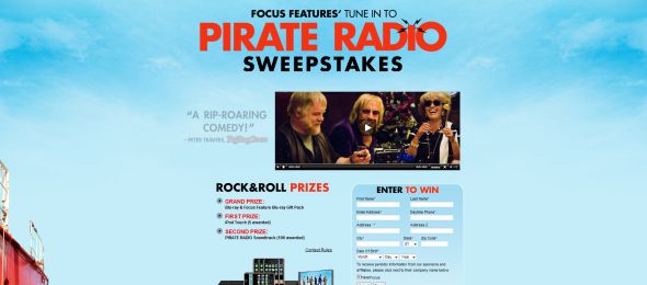 Focus Features Tune In To PIRATE RADIO Sweepstakes