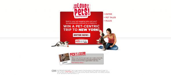For the Love of All Pets Sweepstakes