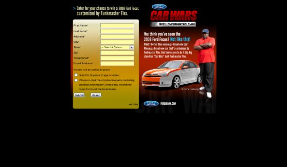 2008 Ford Focus Funkmaster Flex Sweepstakes