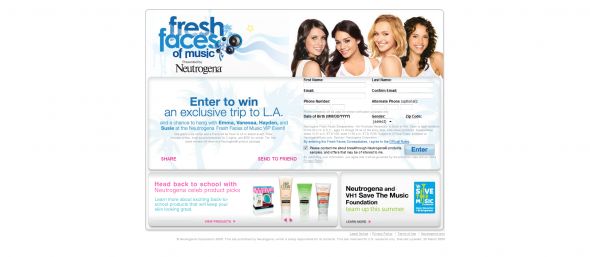 Neutrogena Fresh Faces Sweepstakes