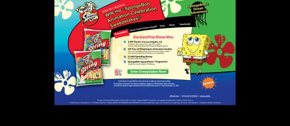 SpongeBob Animation Celebration Sweepstakes
