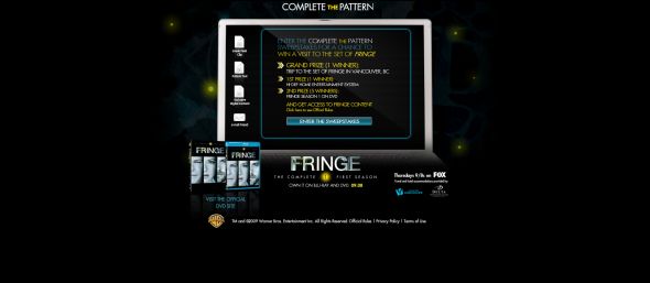 Fringe Season 1 Complete the Pattern Sweepstakes