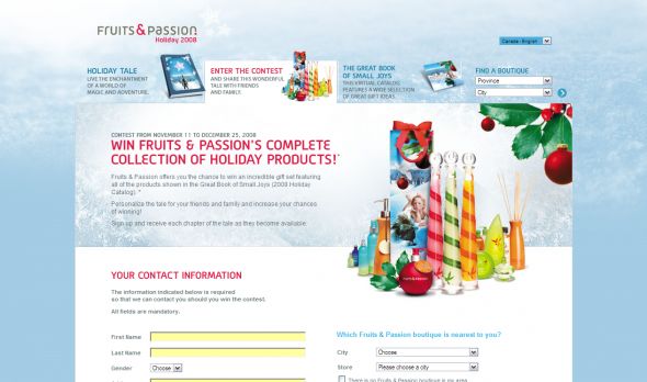 Fruits & Passion’s Holiday Contest