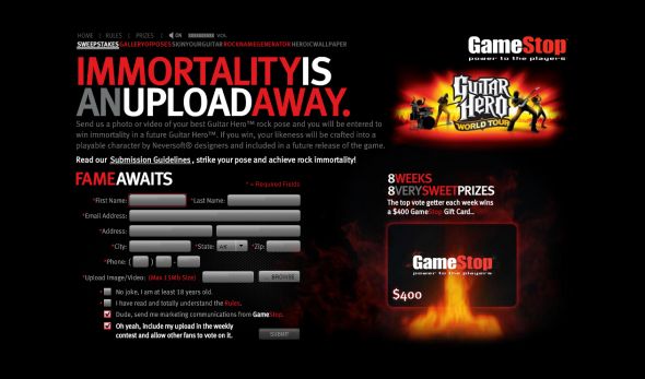 GameStop Be A Star Sweepstakes