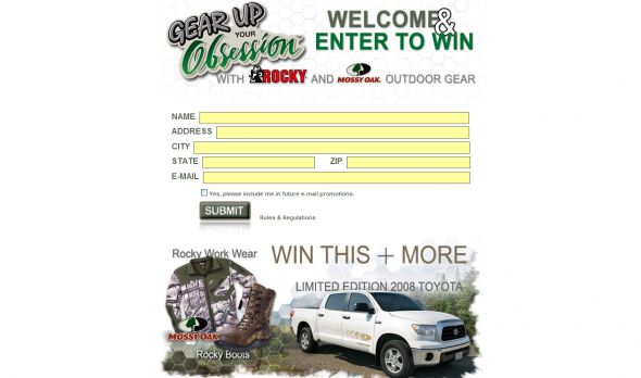 Gear Up Your Obsession Sweepstakes