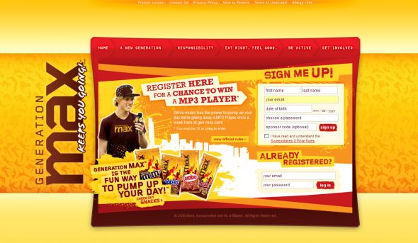 2008 Generation Max Weekly Online Sweepstakes