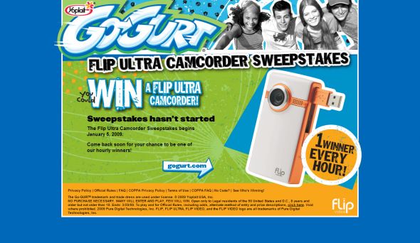 Go-GURT Flip Ultra Camcorder Sweepstakes