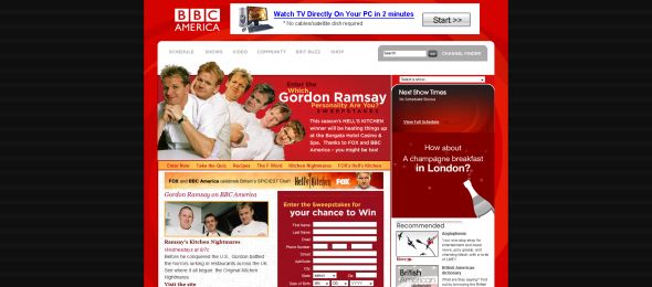 Which Gordon Ramsay Personality are You? Sweepstakes