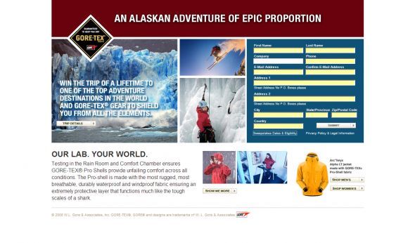 Gore-Tex Products Shark Solution Sweepstakes