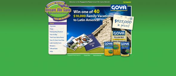 Goya Passport To Flavor Game