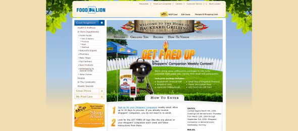 Food Lion Get Fired Up in 2009 Weekly Contest