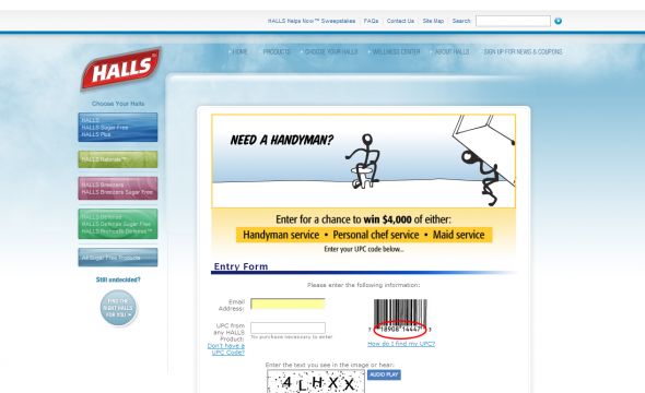 Halls Helps Now Sweepstakes