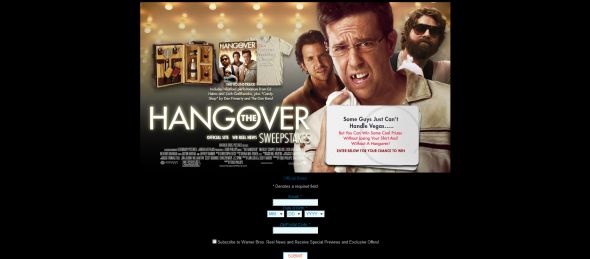 The Hangover Sweepstakes