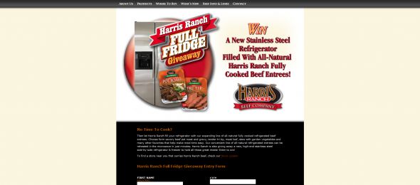 Harris Ranch Full Fridge Giveaway Harris Ranch Full Fridge Giveaway