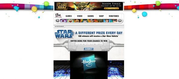 Hasbro Star Wars Vehicles Sweepstakes