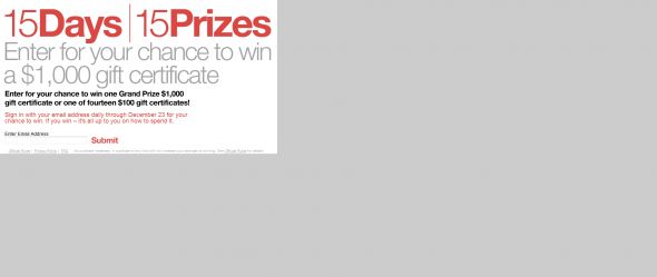 Hayneedle Holiday of More Choices Sweepstakes