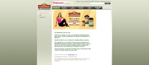 Win a Personal Training Session with Denise Austin Sweepstakes