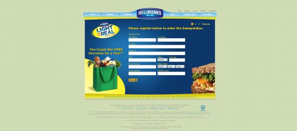 Hellmann’s Taste Test Grocery Sweepstakes