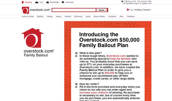 Overstock.com Family Bailout