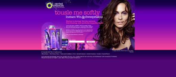 Tousle Me Softly Instant Win and Sweepstakes