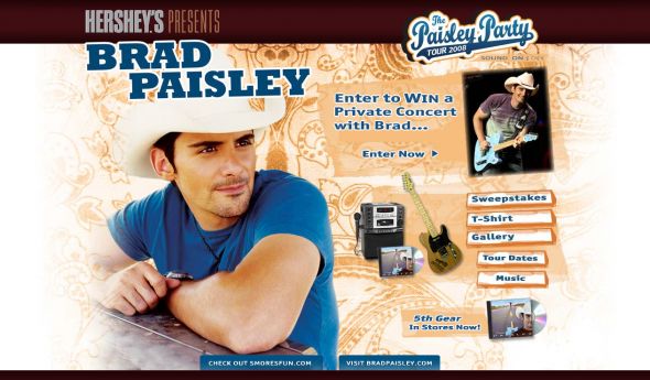 Herhsey’s Make S’more Weekend Fun with Brad Paisley Sweepstakes