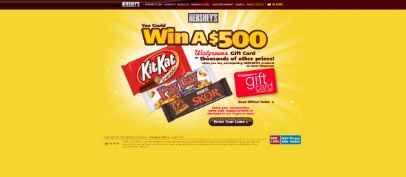 Herhsey’s Walgreens Sweeter Summer Giveaway Sweepstakes